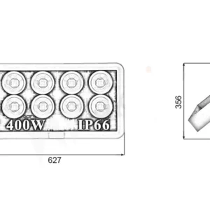 đèn led pha ly 400w