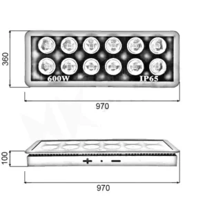 đèn led pha ly 600w