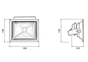 đèn led pha rọi 20w
