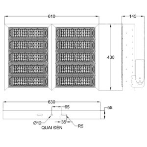 Đèn pha module 500w