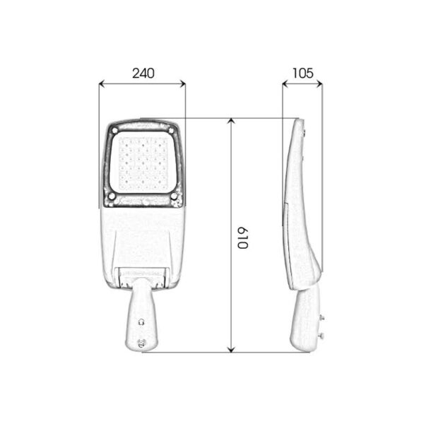 Thông số đèn LED đường phố D21 100W