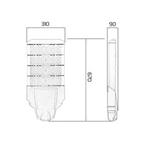 Thông số đèn LED đường công cộng 200w D12