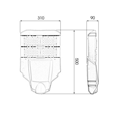 Thông số đèn LED đường công cộng 50w D12