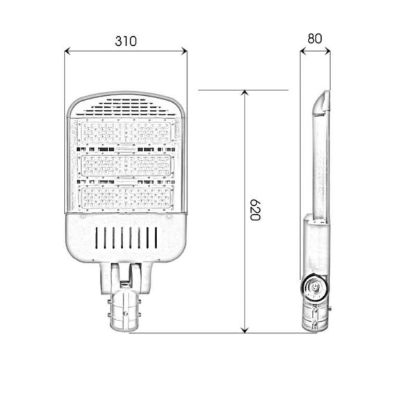 Thông số đèn LED đường D14 chiếu sáng đô thị