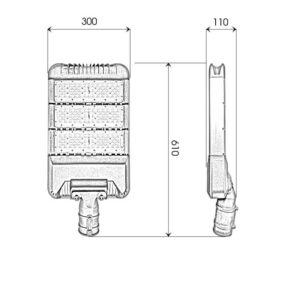 Thông số đèn LED đường OEM Philips 150w D15