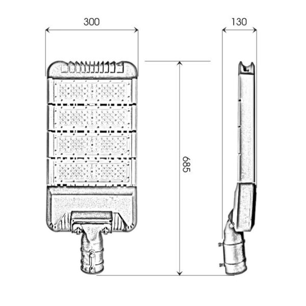Thông số đèn LED đường OEM Philips 200w D15