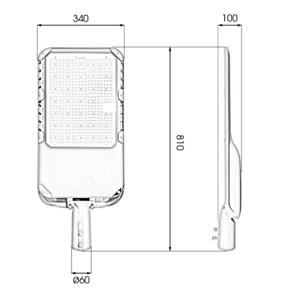 Thông Số Đèn Đường Phố 200w D22