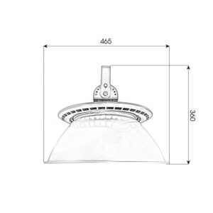 Thông Số Đèn Nhà Xưởng UFO 200w x01